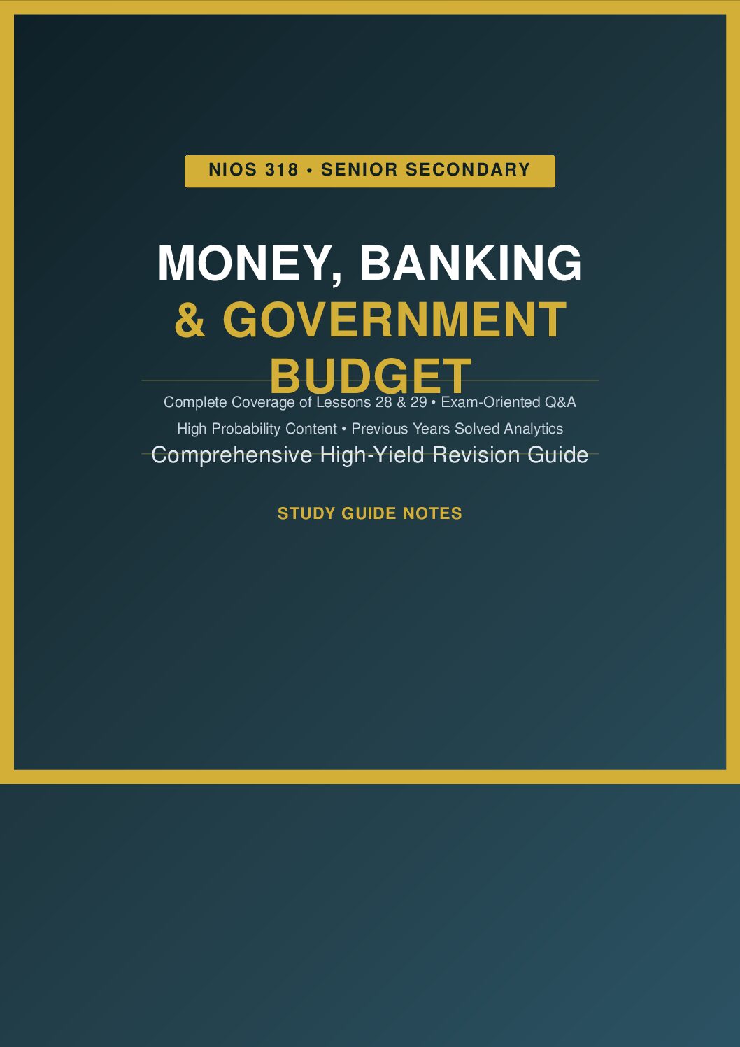 NIOS Class 12 Economics Study Guide (Lessons 28 & 29)