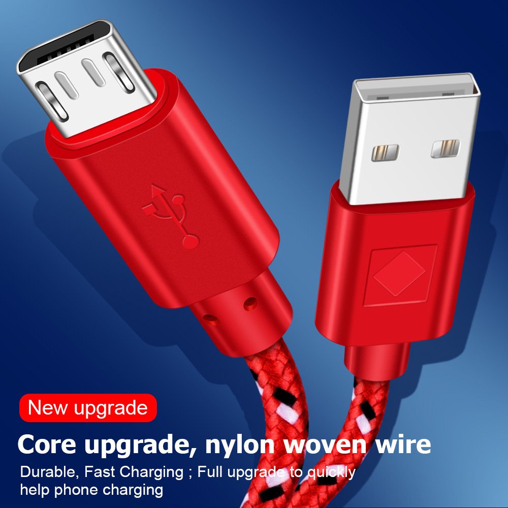 nylon braided data cable